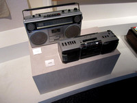 Antique electronics in museum